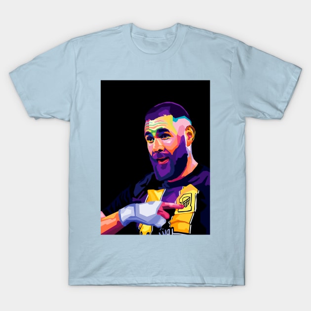 Benzema Champions Balon Door T-Shirt by Ken Asahvey